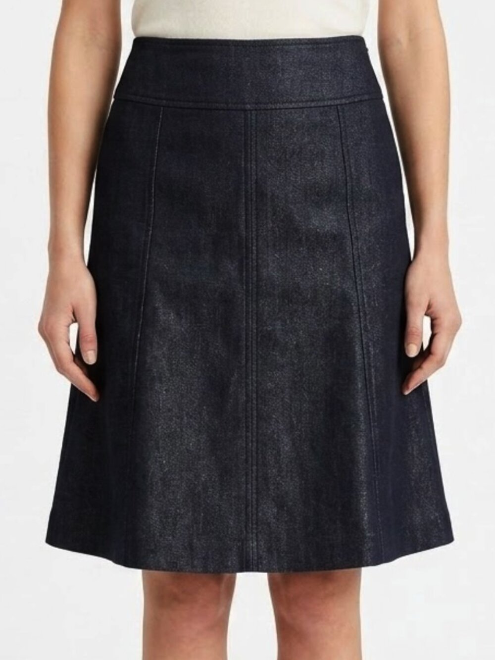Smart Set Black/Shimmer A Line Skirt- Sz 1/Sm